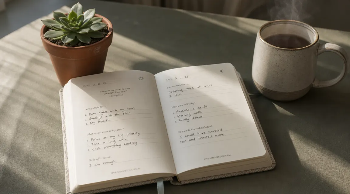 The Five Minute Journal Review: What 90 Days of Daily Entries Actually Does to Your Mindset